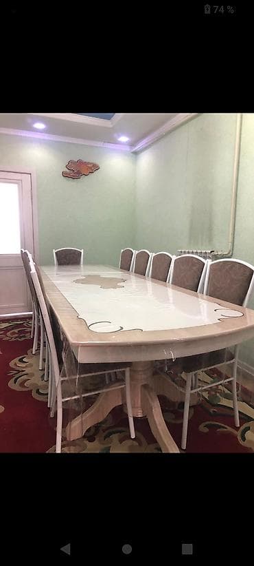 уй эмеректер: Конок бөлмөсү үчүн үстөл жана отургуч, түсү - Ак — 5