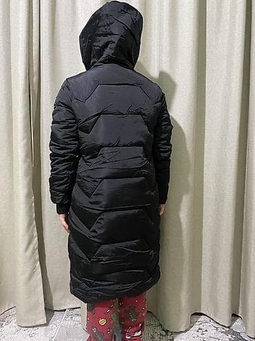 лининг куртки зимние: Пуховик, По колено, Китай, Ультралегкий, С капюшоном, Стеганый, L — 3