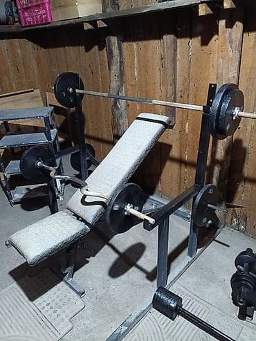 Зимний спорт: Продаю Турник Брусья Штанги Гантели грушу стойки для жима лёжа скамья — 2