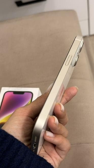 ipad pro: IPhone 14, Б/у, 128 ГБ, Белый, Коробка, 85 % — 5