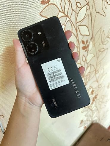 huawei d16: Redmi, Redmi 13C, Б/у, 256 ГБ, цвет - Черный, 2 SIM — 1