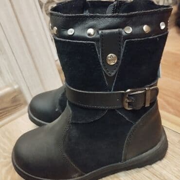 дордой обувь: Детские зимние сапоги, цвет черный. - Материалы: комбинированная кожа — 1