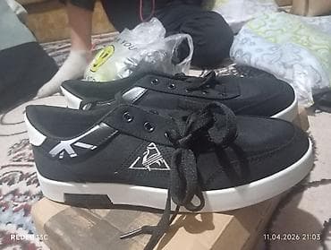 женские кроссовки: Мужские кроссовки, 43, Новый, цвет - Черный, Бесплатная доставка — 2