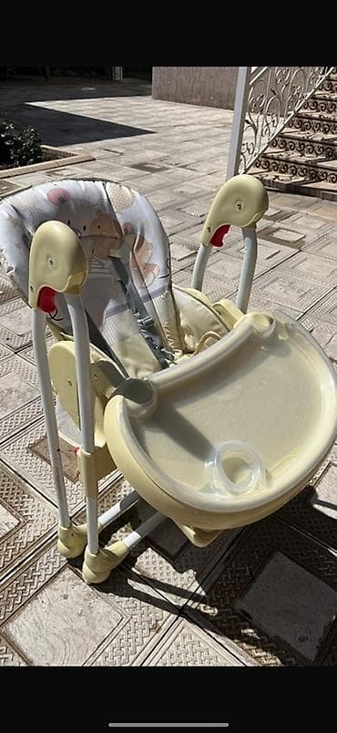 детская перегородка на лестницу: Стульчик для кормления, Другой бренд, Пластик, Другой вид, цвет - Бежевый — 2