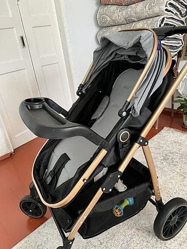 nutrien бишкек: Прогулочная коляска для города - Лёгкая рама золотистого цвета с — 3