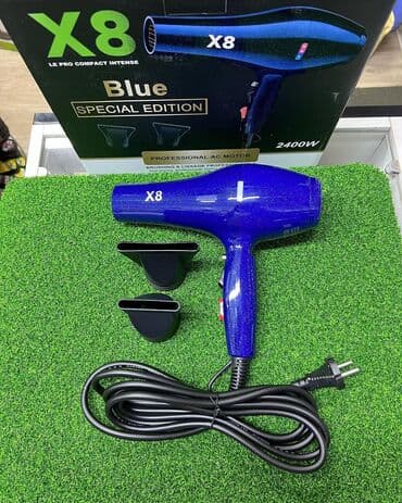 профессиональные фены для парикмахеров: Фен для волос Профессиональный фен «Х8» blue special edition оригинал — 2