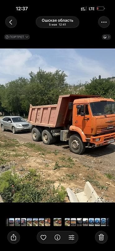 авто лизинг фит: Самосвал (6x4), оранжевая кабина, металлический кузов с гидроподъёмом — 3