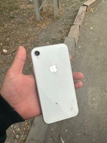 телефон айыон: IPhone Xr, Колдонулган, 64 ГБ, Ак, 76 % — 2