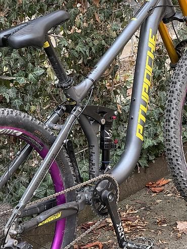 воздушная вилка: Горный велосипед, Рама L (172 - 185 см), Алюминий, Б/у — 4