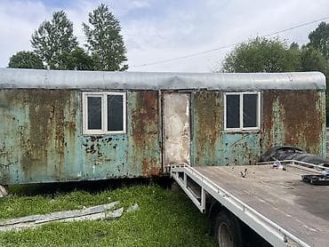 Бытовка/вагончик строительный металлический. - Каркас и обшивка из