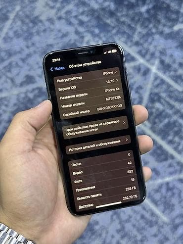 Техника и электроника: IPhone XS, 256 ГБ, цвет Space Gray Фейс нету На экране нету трещин — 4