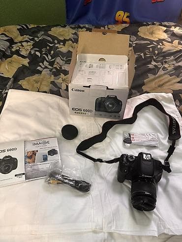 обьектив canon: Зеркальная камера Canon EOS 600D (Kit) Комплектация по фото: - Тушка — 1