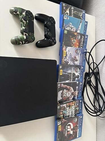 джостик для ps4: Игровой комплект PlayStation 4 Slim с двумя беспроводными геймпадами — 1
