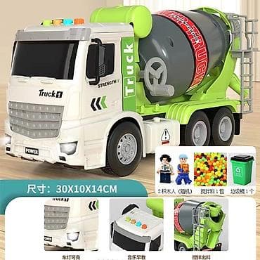 lego minecraft: Большой трак мешалка . В комплекте мусорные бакичеловечкишарики — 1