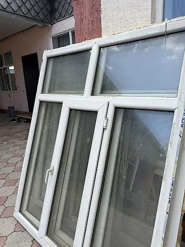 зеркала на ножках: Готовое пластиковое окно, Тип окна: Стандартные, Декоративные особенности: Фрамуга, Без установки, Без рассрочки — 2