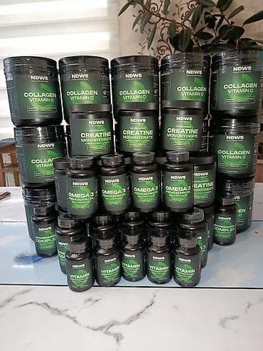 спорт залы: NDWS спортивные добавки (Made in USA) 1) Collagen + Vitamin C, банка — 6