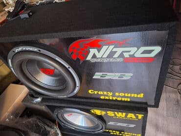 авто сабвуфер бу: Сабвуфер swat 1000watt с оригинальным моно блок усилителем swatt — 19