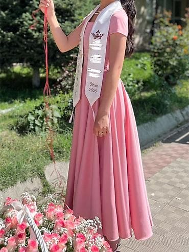 Вечернее платье, А-силуэт, Длинная модель, С рукавами, S — 4