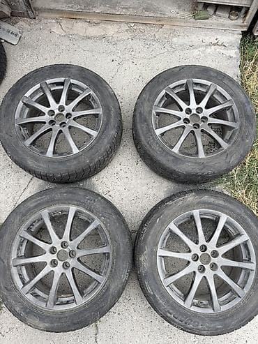 Дөңгөлөктөр монтажда R 17, Жай, Колдонулган, Комплект, Жеңил унаалар, Куйма, тешиктери - 5 lalafo.kg да Дөңгөлөктөр монтажда R 17, Жай, Колдонулган, Комплект, Жеңил унаалар, Куйма, тешиктери - 5