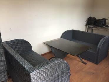 купить мебель из искусственного ротанга бу: Бакча эмерек комплекти — 3