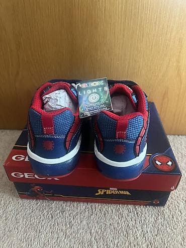 Другие детские вещи: Детские кроссовки Geox x Marvel Spider‑Man с подсветкой, без коробки — 3
