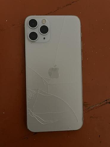 iphone 15 pro ma: IPhone 11 Pro, Б/у, 256 ГБ, Серебристый, Зарядное устройство, Чехол, 68 % — 2