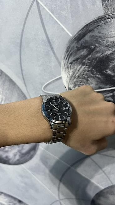 Классические наручные часы Casio на металлическом браслете (💯original)