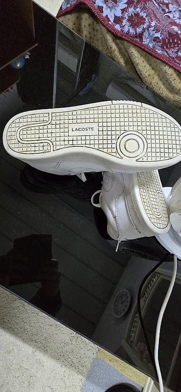 кеды лакосте: Мужские кроссовки, 42.5, Lacoste, Б/у, цвет - Белый, Самовывоз — 3