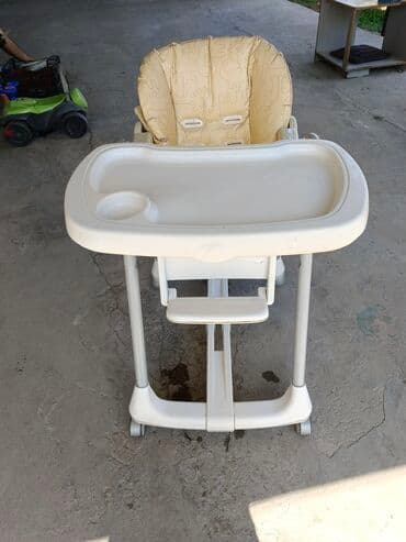 Стульчик для кормления, Б/у, Другой бренд, Трансформер, цвет - Белый, Самовывоз at lalafo.kg Стульчик для кормления, Б/у, Другой бренд, Трансформер, цвет - Белый, Самовывоз