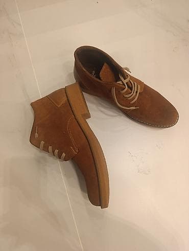 бежевые туфли: Замшевые мужские ботинки-дезерты - Материал верха: мягкая натуральная — 8