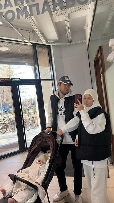 Коляскалар: Балдар арабасы, Башка бренд, түсү - Күрөң, Колдонулган, Өзү алып кетүү — 3