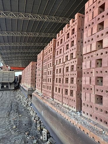 жазга бышты: Тешиктүү, Бышкан кирпич, Жарым блок, 250×120×90 — 5