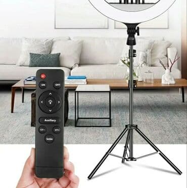 кольцевая лампа для видео: Професиональная Кольцевая лампа RL-18 (46 см) для салонов красоты — 7