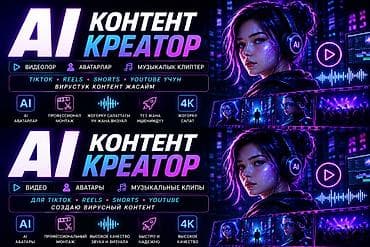 съёмка: AI Контент Креатор: Сапаттуу видео, аватар жана музыкалык клиптер! Соц — 1
