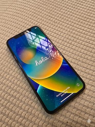 IPhone X, Б/у, 256 ГБ, Space Gray, Защитное стекло, 100 %