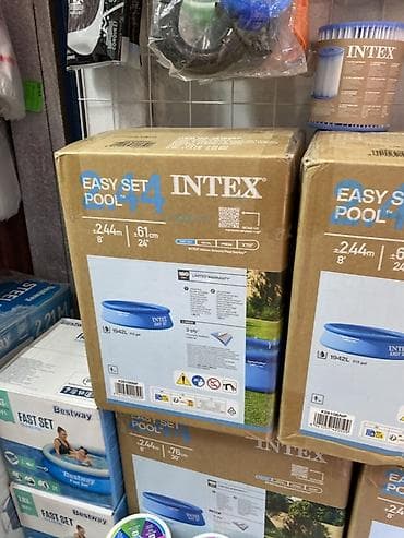 кикбокс шорты: Надувной бассейн Intex Easy Set 244 × 61 см - Серия: Easy Set Pool - — 1
