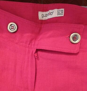 двойка брюки и кофта: Продаются новые широкие хб льняные штаны, Турция, размер 52 (красного — 3