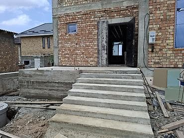 Лестницы и комплектующие: Бетонная лестница Наружные, Форма лестницы: Много-маршевая — 6