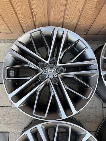 Транспорт: Литые Диски R 17 Hyundai, Комплект, отверстий - 5, Б/у — 2
