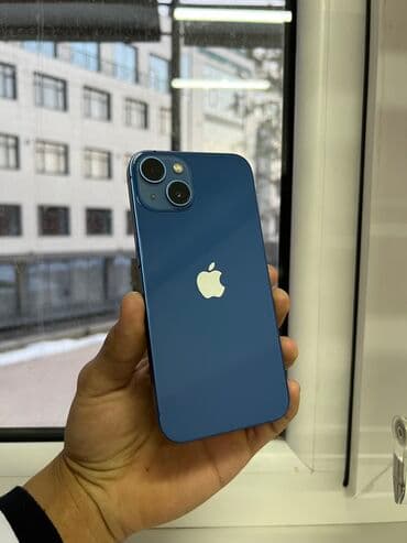 IPhone 13, 128 ГБ, Синий, Защитное стекло, Коробка, Чехол, 78 %