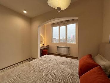 новостройка бишкек: 1 бөлмө, 44 м², 5 кабат — 7