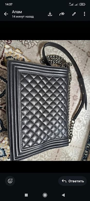 шанель бой: Классическая сумка, Chanel, Италия, Материал: Натуральная кожа, Стеганая модель, Женские — 3