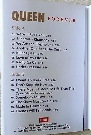 хорошая музыка: Аудиокассета Queen – “Forever” (EMI). Фирменное издание на магнитной — 2