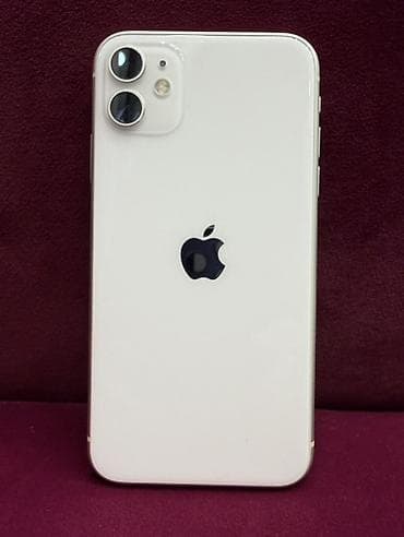 Мобильные телефоны и аксессуары: IPhone 11, Б/у, 128 ГБ, Белый, Чехол, Коробка, 72 % — 1
