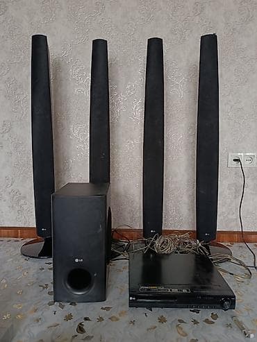 декодер 5 1: Домашний кинотеатр LG 5.1 Состав комплекта: - 4 напольные колонки LG — 1