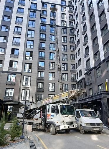 аренда подъемника: Услуги автолифта (автовышка Кран подъёмник на базе автомобиля) - — 1