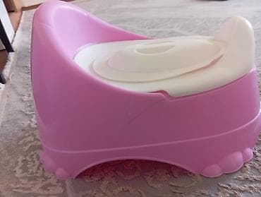 Детский горшок со съемной внутренней чашей и крышкой. - Цвет: розовый