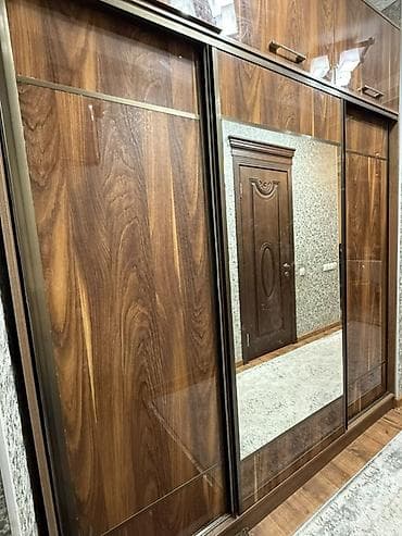 реечные перегородки: Шкаф купе, С зеркалом — 2