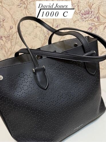 Атайын кийим: Подборка женских сумок: 1) Черная кожаная сумка-тоут - Натуральная — 3