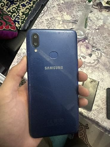 nokia 5: Samsung Galaxy A10s, Б/у, цвет - Синий, 1 SIM, 2 SIM — 1